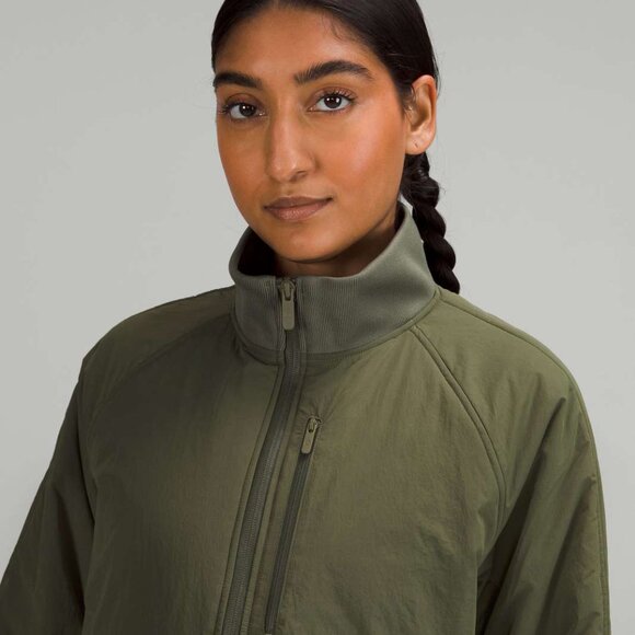 Lululemon Short Insulated Bomber Jacket in Medium Olive - Picture 5 of 8